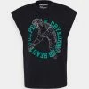 DRYKORN KILI TIGER - Print T-shirt - Black