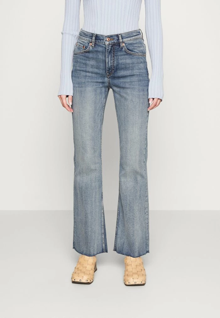 DRYKORN FAR - Flared Jeans - Blue