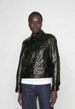 DRYKORN BALHAM - Leather Jacket - Black
