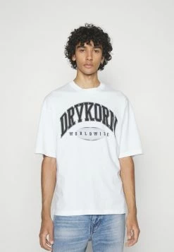DRYKORN HUNT - Print T-shirt - White