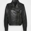 DRYKORN BOISE - Leather Jacket - Schwarz