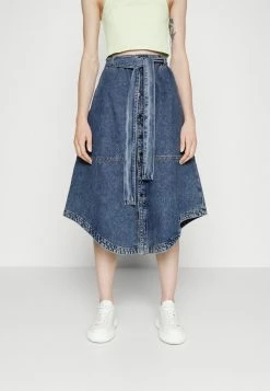 DRYKORN ENIT - Denim Skirt - Blue