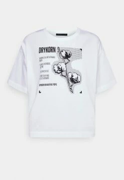 DRYKORN LUNIE - Print T-shirt - Weiß